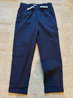 NEW Crewcuts Boys Navy Elastic-Waist Tech Pants, size 10